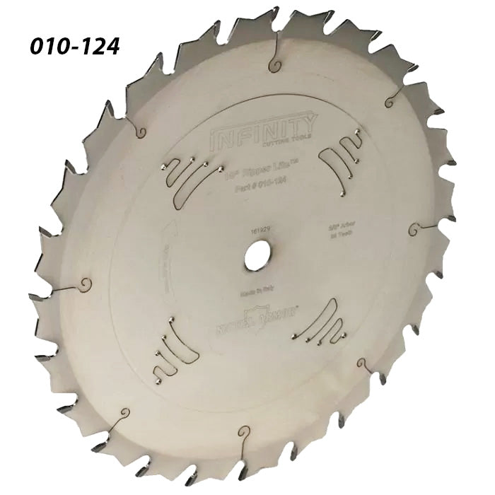 Carbide-tipped circular saw blade with precision-cut teeth for woodworking