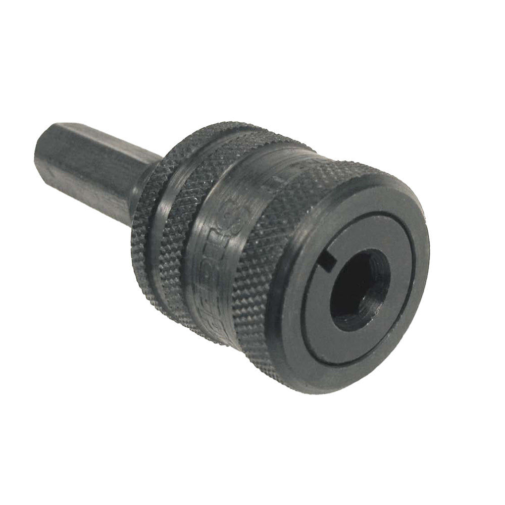 Hex shank quick-change drill chuck for woodworking and power tools