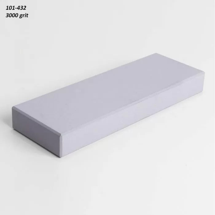 Rectangular 3000 grit sharpening stone for woodworking tool blade honing