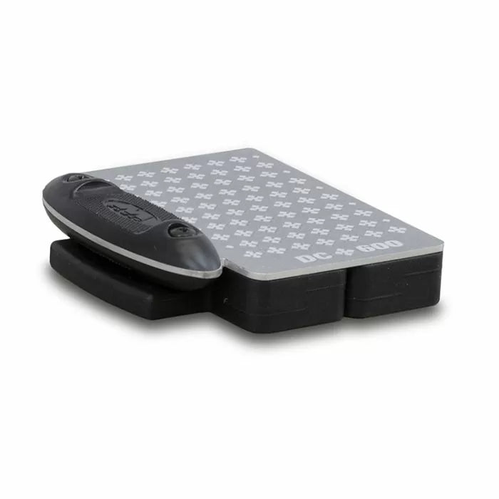 Diamond sharpening stone with handle for woodworking tool sharpening