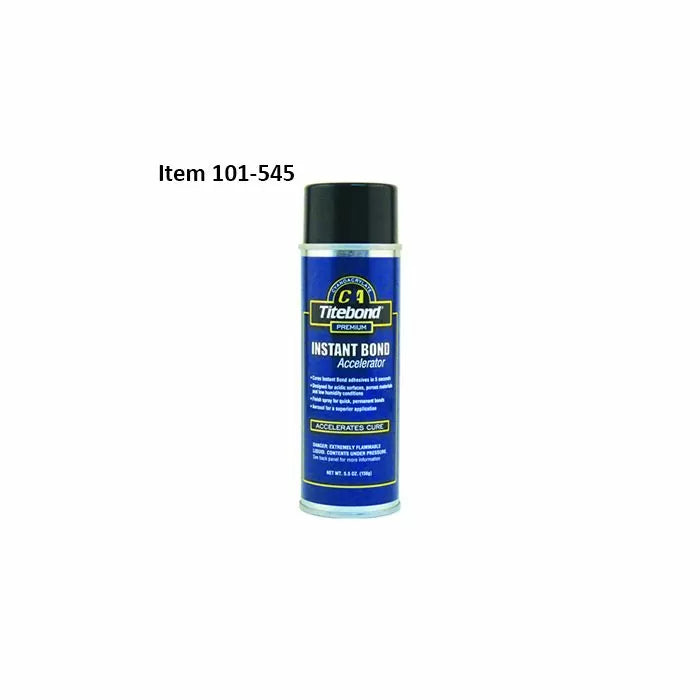 Titebond Instant Bond Accelerator spray can for woodworking adhesive, item 101-545