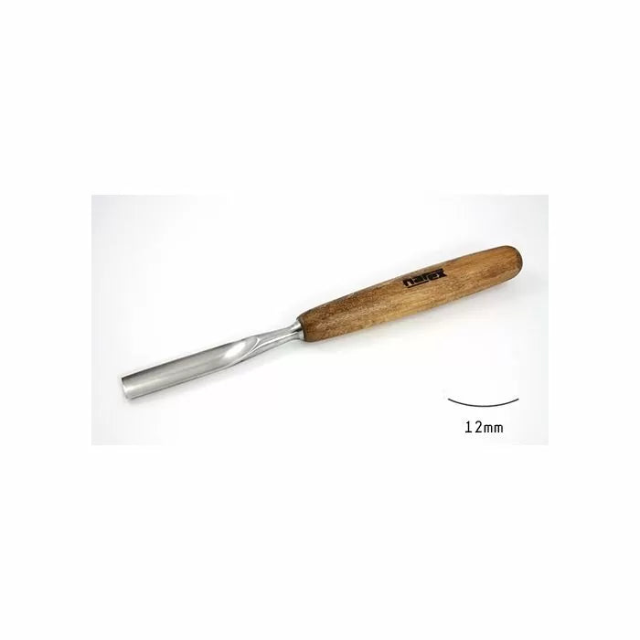 12mm wood carving gouge chisel with wooden handle for woodworking