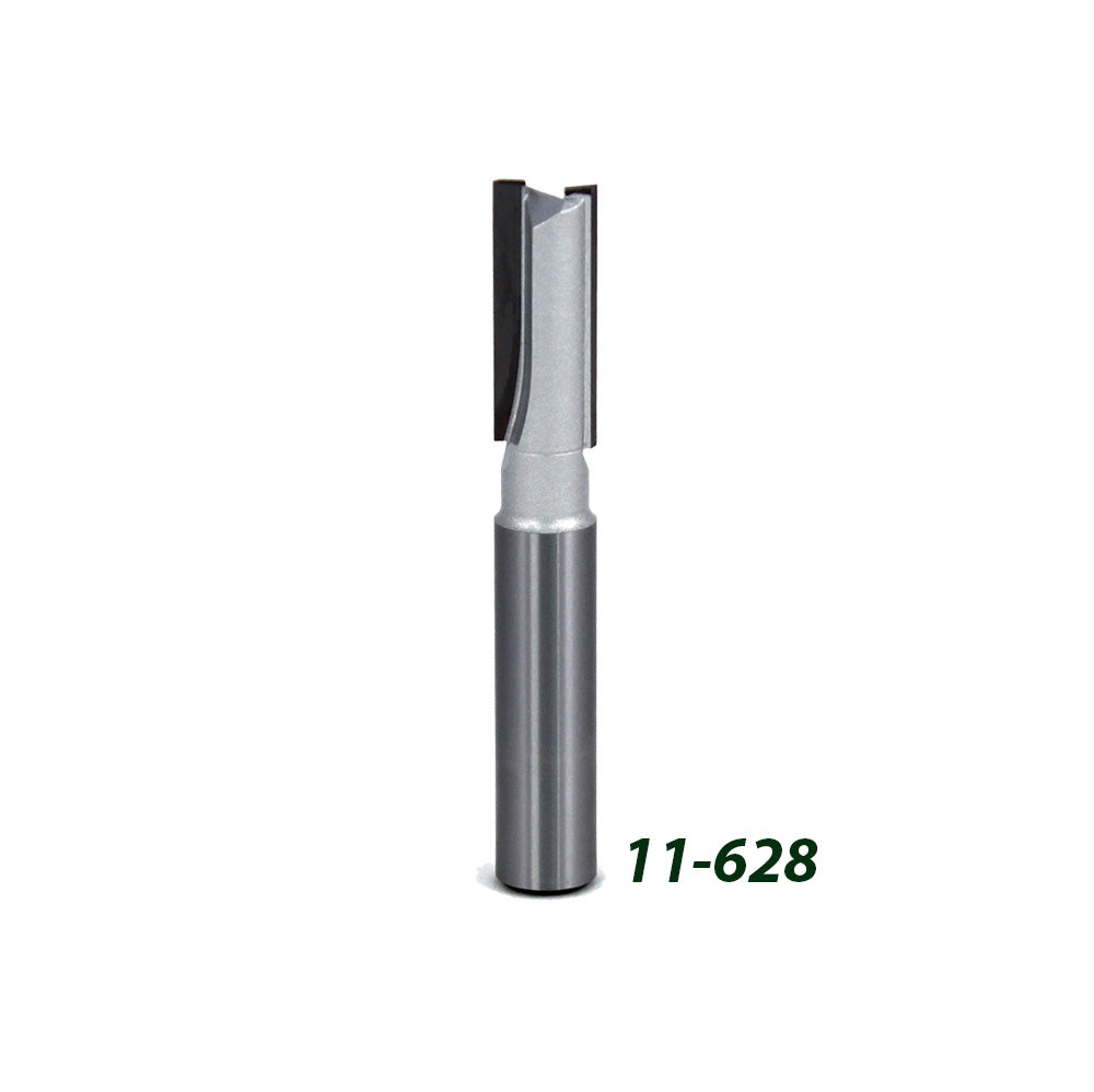 Straight router bit with carbide cutting edges for woodworking, item number 11-628