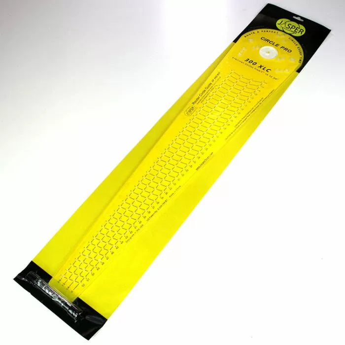 Jasper circle cutting guide tool in yellow packaging for precise woodworking measurements