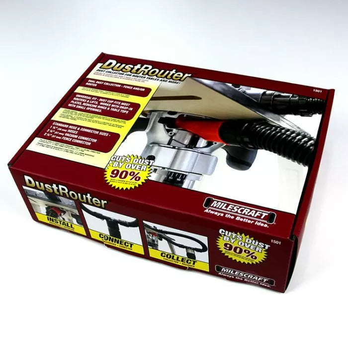 Milescraft DustRouter box for woodworking router table dust collection system