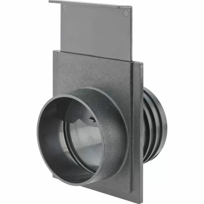 Plastic blast gate for dust collection system, woodworking shop accessory