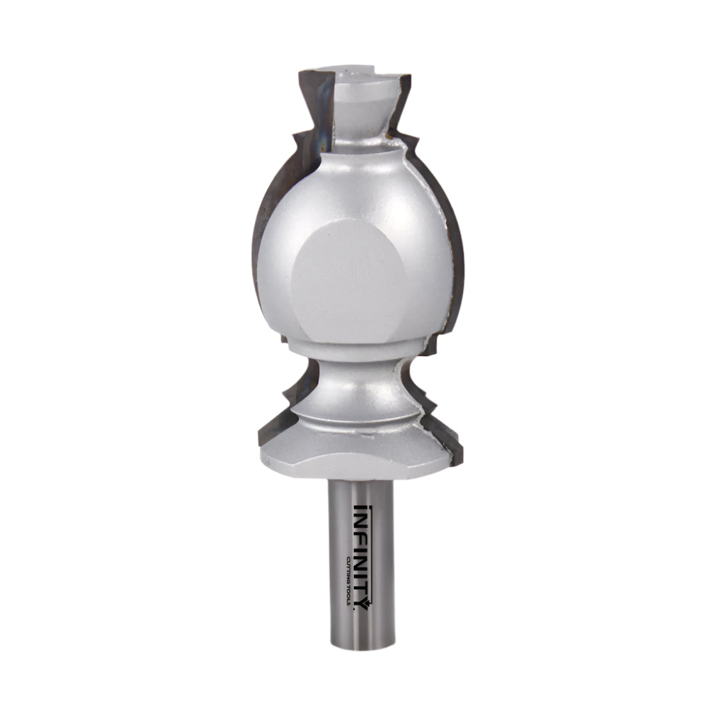 Bullnose router bit for woodworking with precision cutting edges