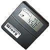 Digital angle gauge with LCD display reading 45.0 degrees, woodworking tool