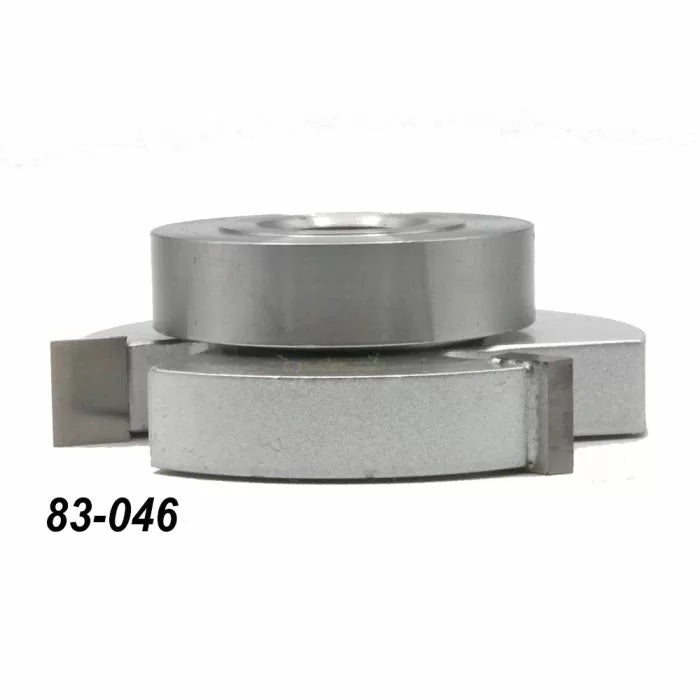 Groover cutter set for woodworking, two silver metal cutting heads, product code 83-046