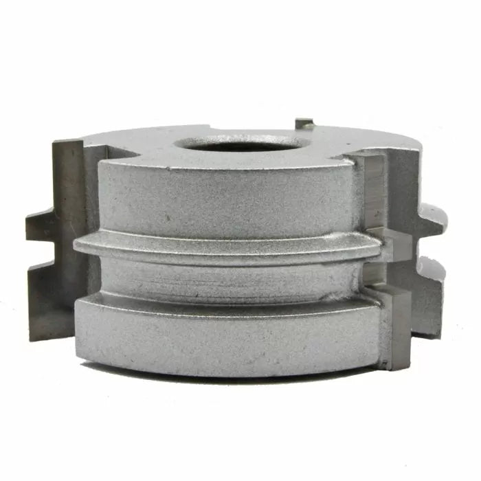 Profiled steel woodworking cutter head with sharp edges for joinery and milling