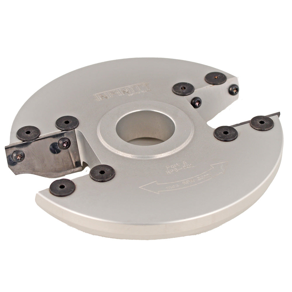Carbide woodworking cutter head with replaceable blades for precision joinery