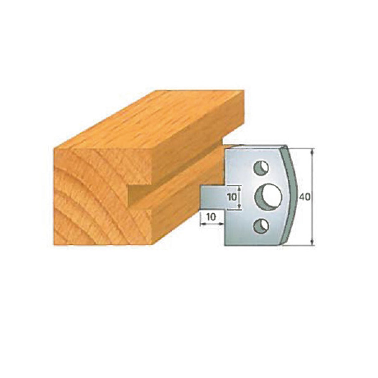 Shaper cutter blade profile.