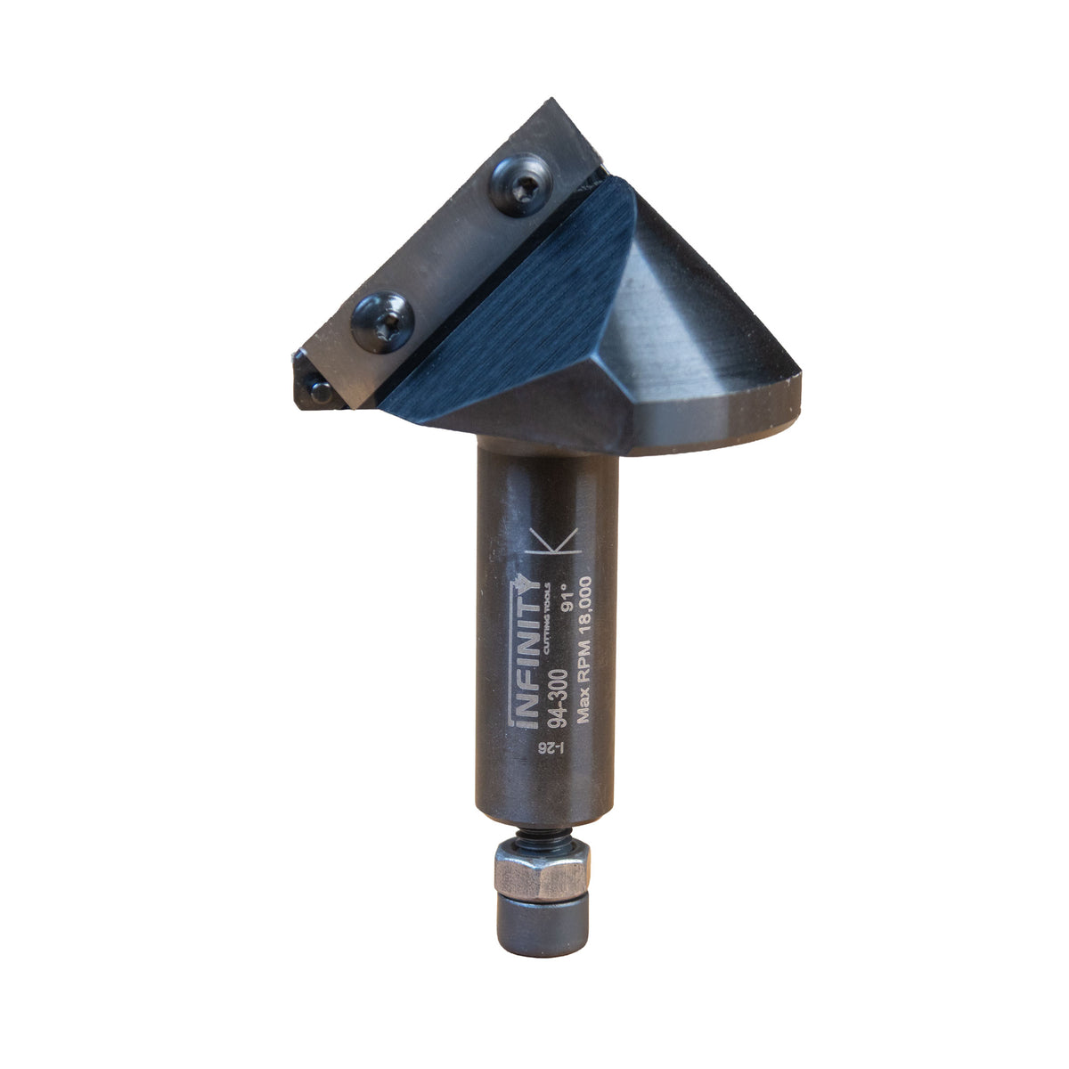 Infinity Tools Insert-Pro 91° Miterfold Router Bit, 2-5/8" D, 1-5/16" CH and 3/4" Shank