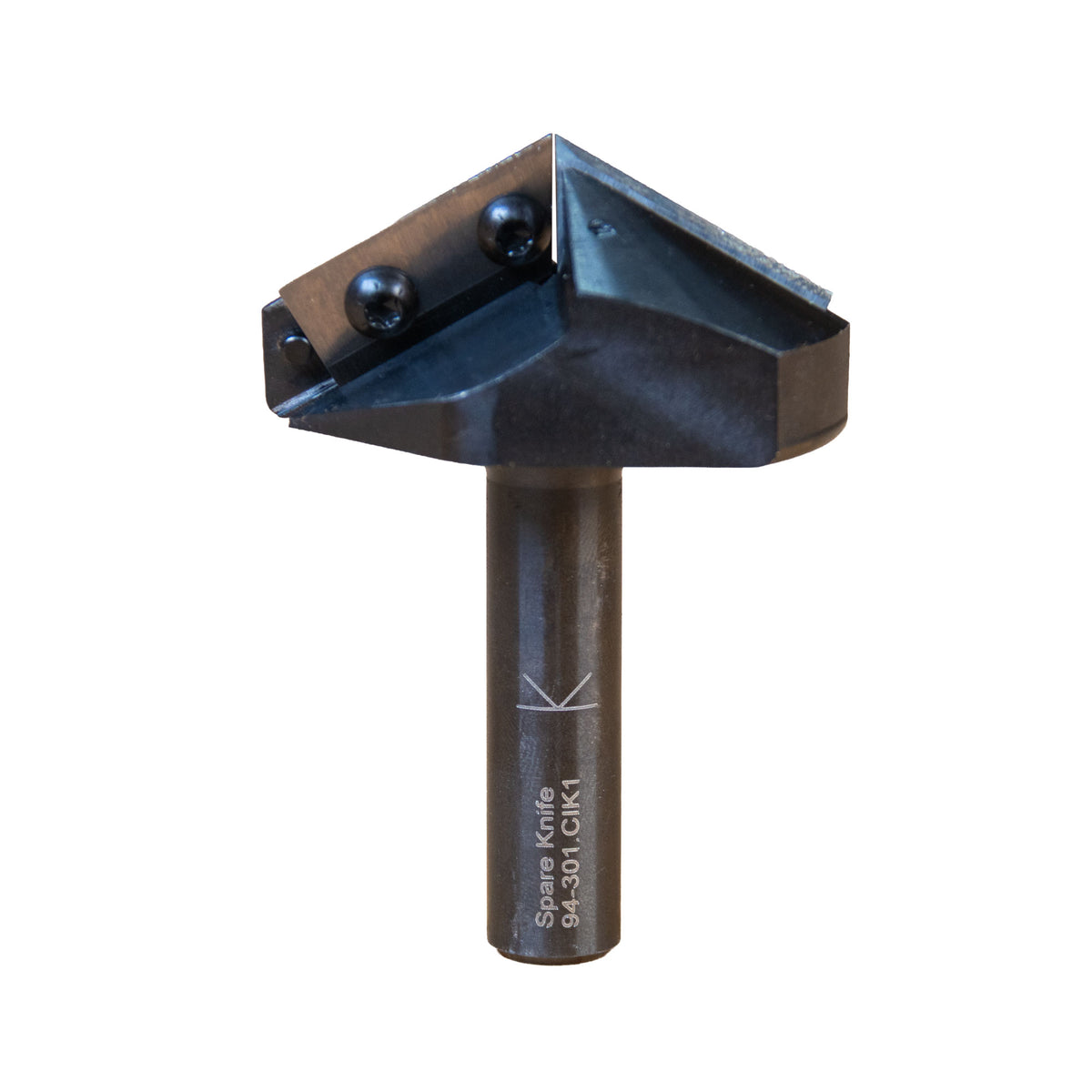 Infinity Tools Insert-Pro 120° V-Bit, 2-1/32" D and 9/16" CH, 1/2" Shank
