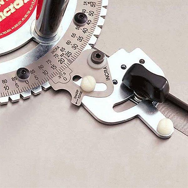 Precision miter gauge for table saw with angle adjustment and locking mechanism