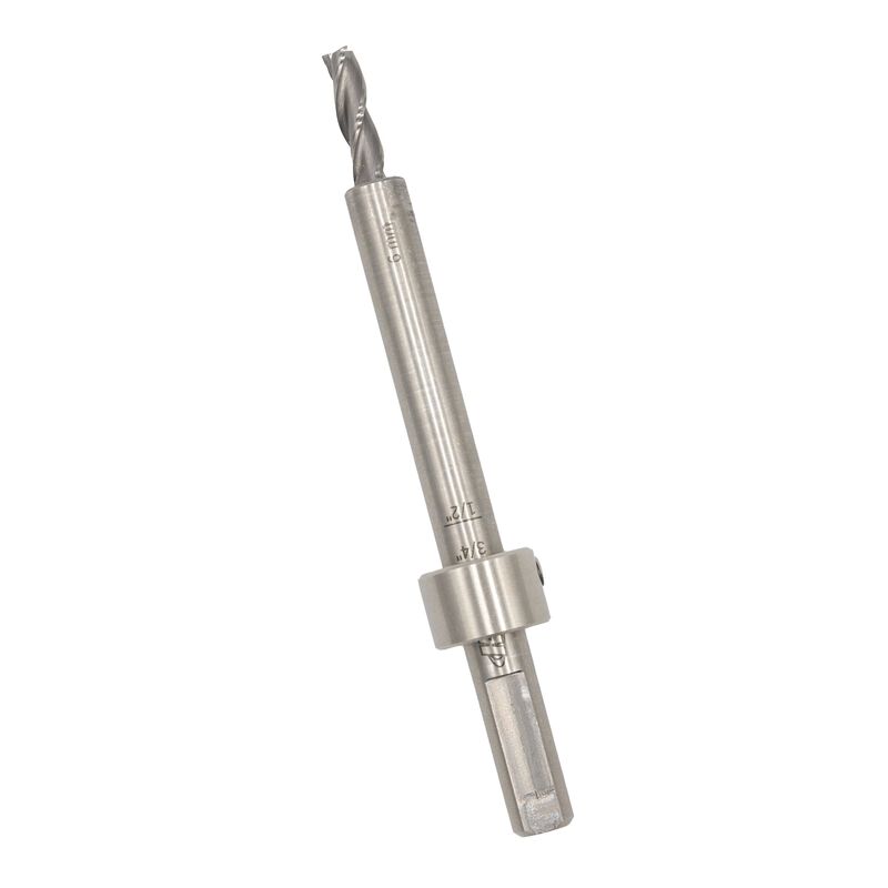 Carbide-tipped mortise cutting tool bit for woodworking, with depth stop collar