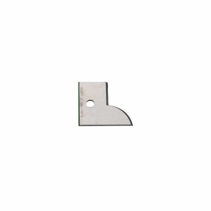 Carbide woodworking insert knife with radius edge for router table or jointer