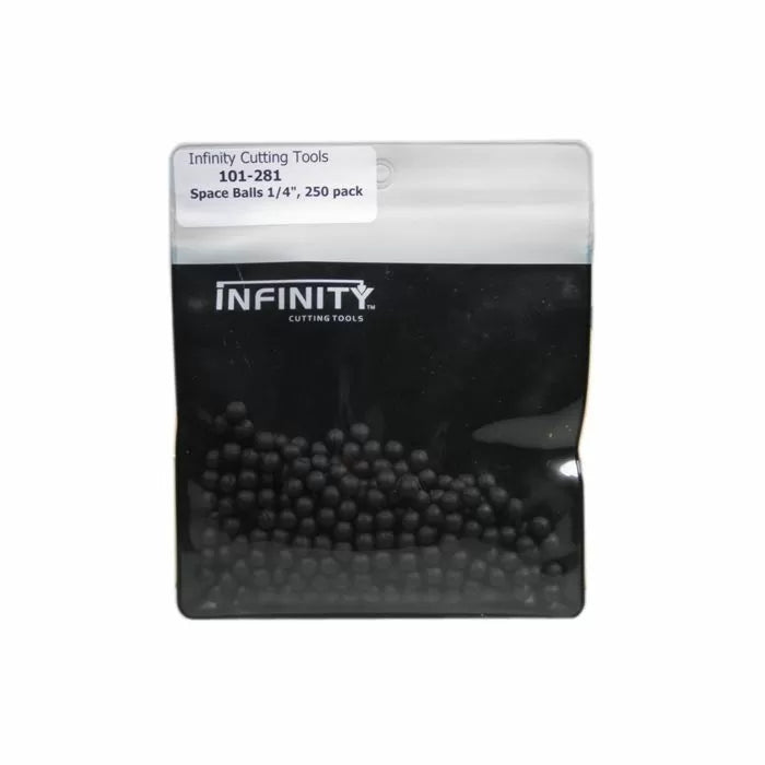 1/4 inch space balls 250 pack in resealable bag for woodworking cabinet doors