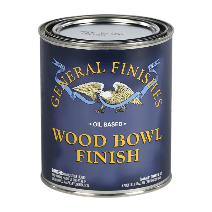 Oil based wood bowl finish quart can for woodworking projects