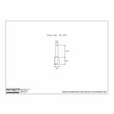 Technical drawing of woodworking router bit, item 01-127, with dimensions labeled.