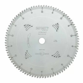 12-inch miter saw blade with 90 teeth and 1-inch arbor, precision woodworking tool