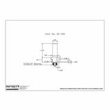 Technical drawing of a 3/16 x 1/2 inch bearing router bit with measurements.