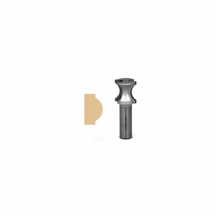 Round nose router bit for woodworking with profile example, carbide cutting tool