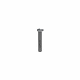 Straight metal slot cutter router bit for woodworking on white background