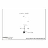 Technical drawing of a woodworking router bit, item 06-629, with dimensions and bearing size.