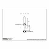 Technical drawing of a woodworking router bit with detailed measurements and bearings, item 06-692.