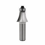 Roman ogee router bit with bearing guide for woodworking, isolated on white background