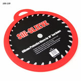Silicone protective sleeve for 10-inch saw blades with red edge and handle