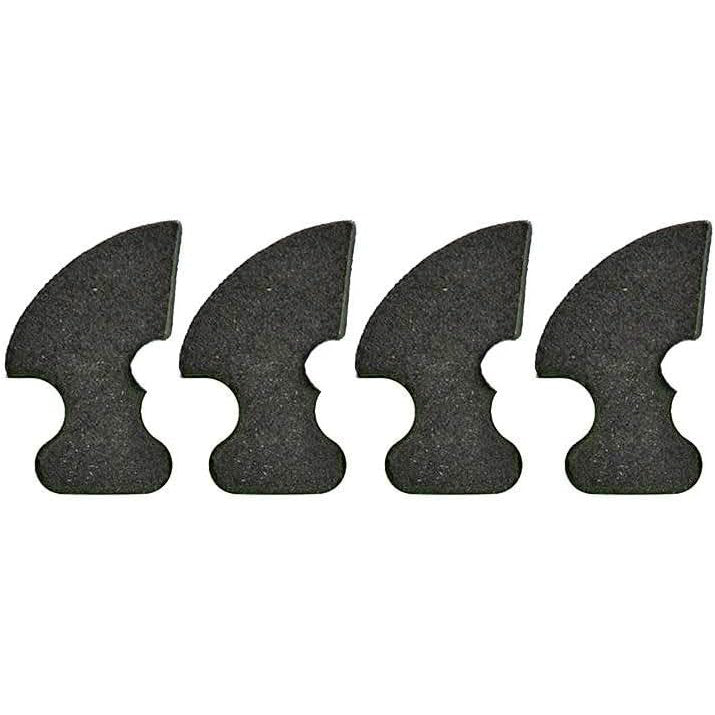 Set of four black push blocks for woodworking safety and precision tool handling