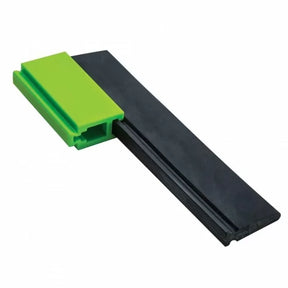 Green and black woodworking featherboard for table saw or router table safety