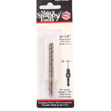 1/8 inch replacement HSS twist drill bits for woodworking, packaged set of two