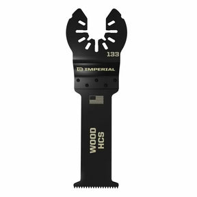 Oscillating multi-tool saw blade for wood, high carbon steel, black finish, Imperial brand