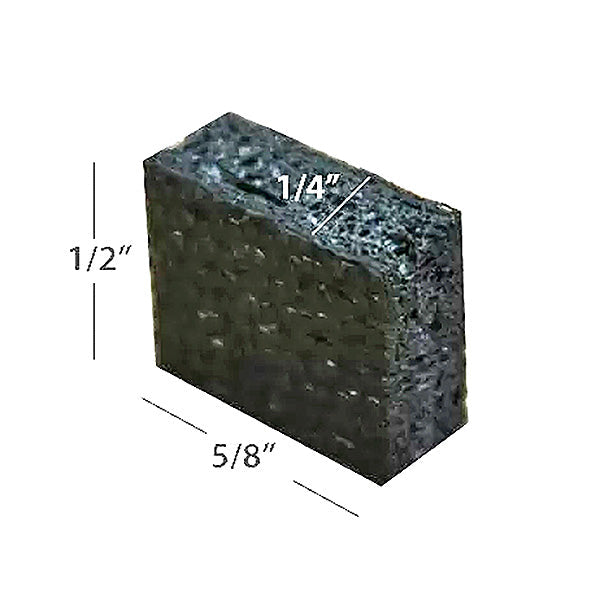 Rectangular replacement saw blade carbide tip, 5/8 x 1/2 x 1/4 inch, for woodworking