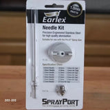 Earlex SprayPort 1.0mm needle kit with air cap and fluid tip for spray gun