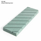 120 grit flattening stone with diagonal grooves for sharpening water stones