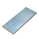 Rectangular diamond lapping plate for sharpening woodworking tools on white background