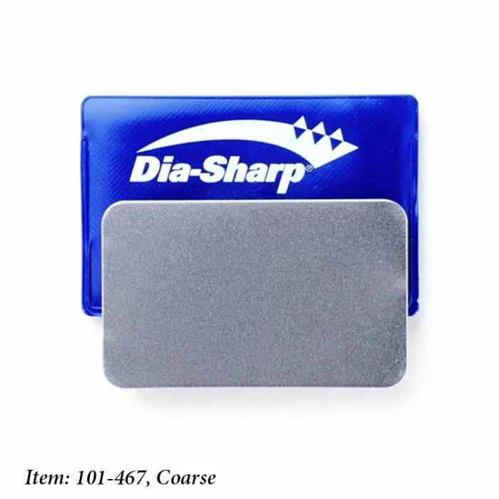 Dia-Sharp coarse diamond sharpening stone with blue storage case for woodworking tools