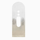 Replacement cryogenic steel plane blade with precision-milled edge and mounting holes