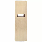 Woodworking hand plane with rectangular blade opening, woodworking tool on white background