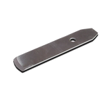 Replacement steel planer blade with mounting hole for woodworking tools