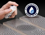 Applying mineral oil free lapping fluid to sharpening stones for woodworking tools