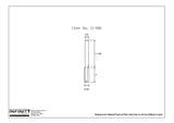 Router bit technical drawing with dimensions, labeled item 11-081, woodworking tool