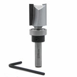 Large woodworking router bit with hex key on white background, ideal for precise joinery cuts.