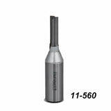 Straight router bit for woodworking, model 11-560, against white background.