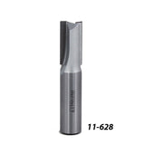 Carbide straight router bit for woodworking, single-flute design, product number 11-628
