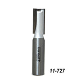 Straight router bit with double flutes for woodworking, item number 11-727